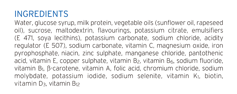 Fresubin 2kcal Drink Apricot Ingredients Eng