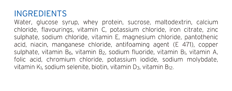 Fresubin Apple Ingredients Eng