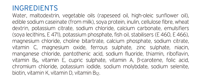 Fresubin Original Fibre 1000ml Ingredients Eng