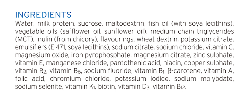 Supportan cappuccino ingredient Eng